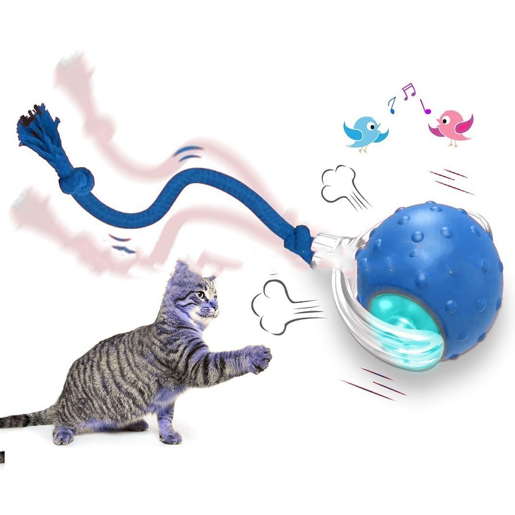 Interactive Automatic Rolling Ball Toy for Cats