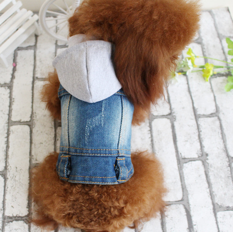 Dog Denim Jacket Vest