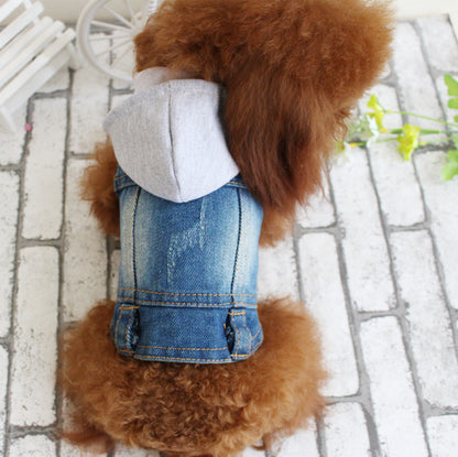 Dog Denim Jacket Vest