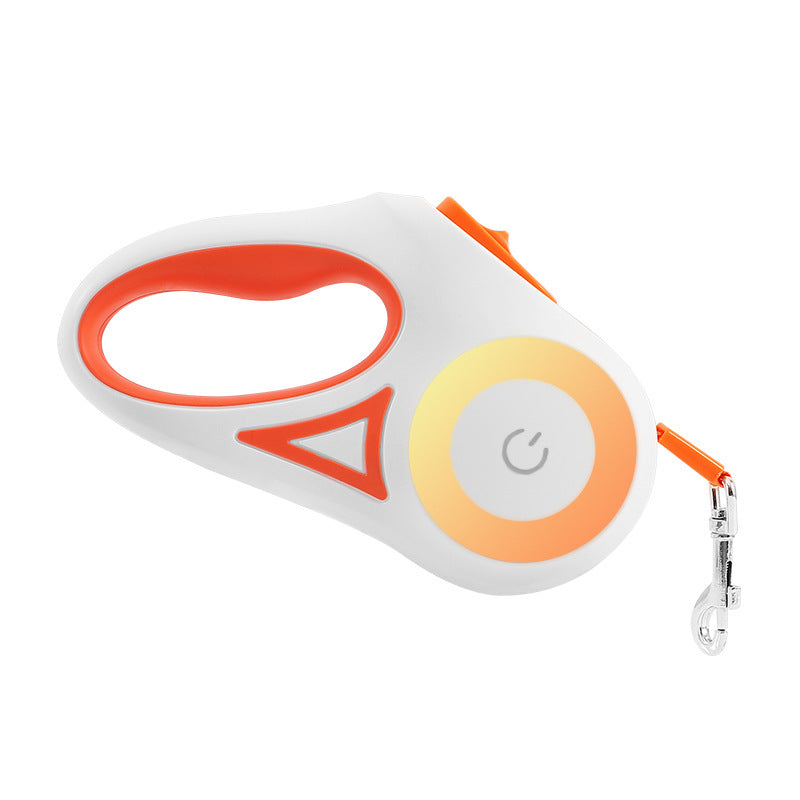 Retractable Dual Dog Leash with 360° Swivel & Light
