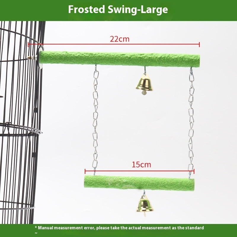 Double Perch Swing for Birds