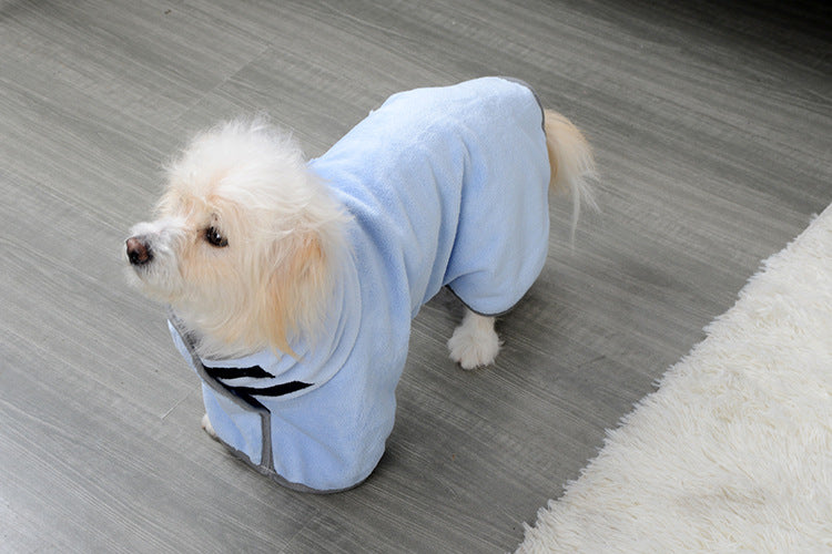 Quick-Drying Microfiber Pet Bathrobe Towel