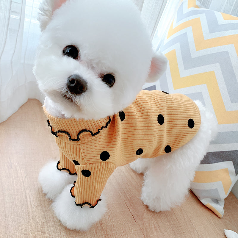 Soft Ribbed Turtleneck Dog Sweater