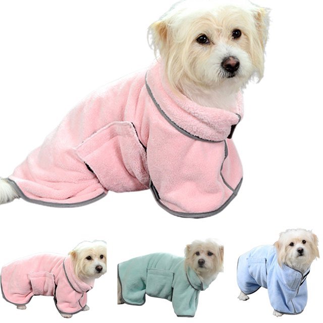 Quick-Drying Microfiber Pet Bathrobe Towel