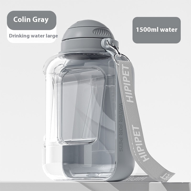 2-in-1 Portable Pet Water Bottle & Food Bowl