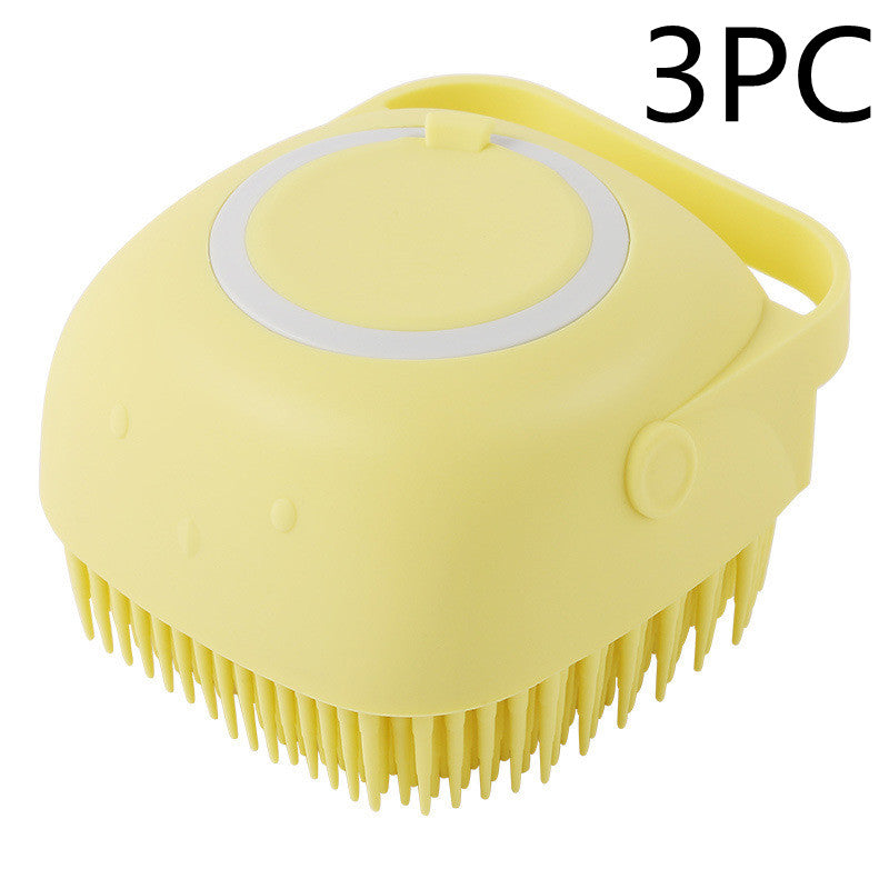 Silicone Pet Bath Massage Glove Brush