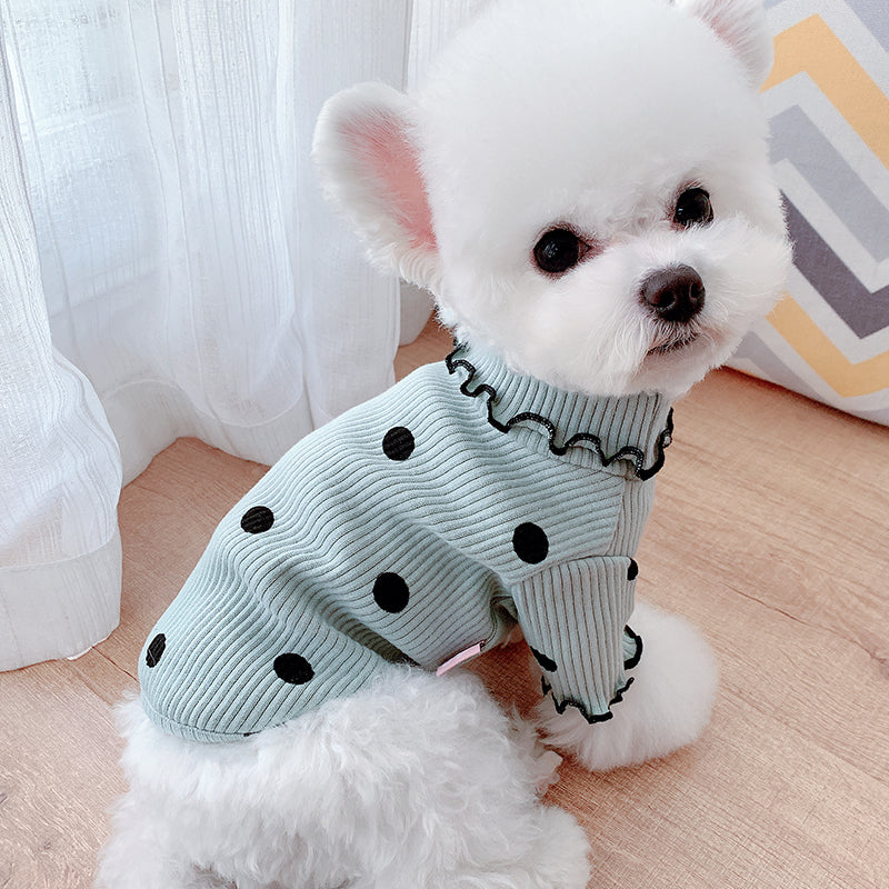 Soft Ribbed Turtleneck Dog Sweater