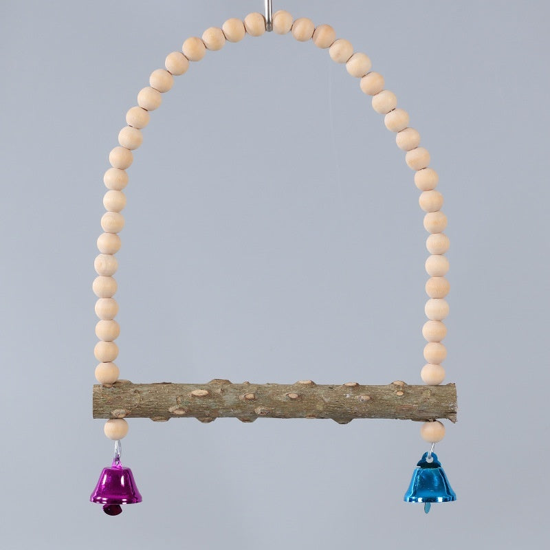 Double Perch Swing for Birds