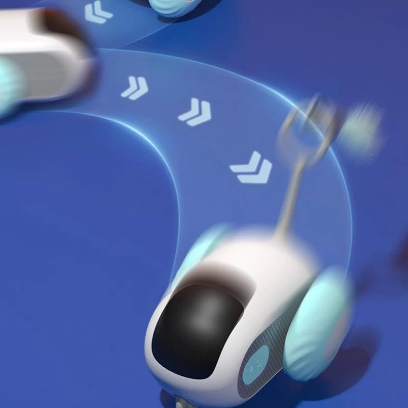 Interactive Remote Control Rolling Cat Toy Car