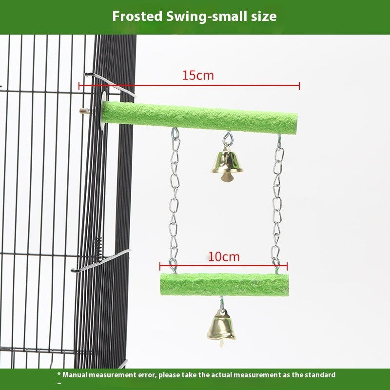 Double Perch Swing for Birds