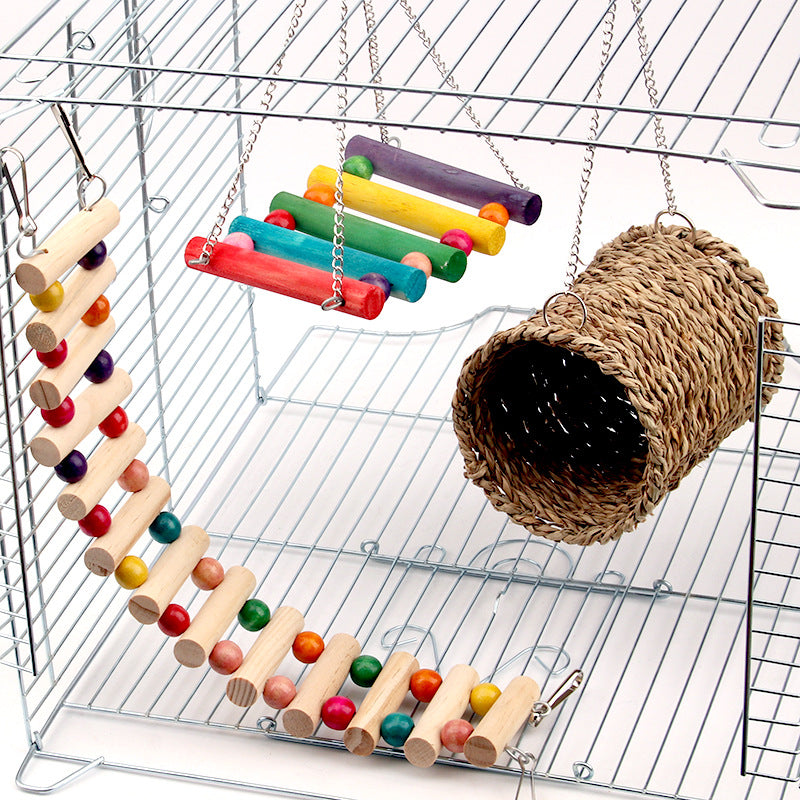 3-Piece Natural Rope Climbing & Hideout Set