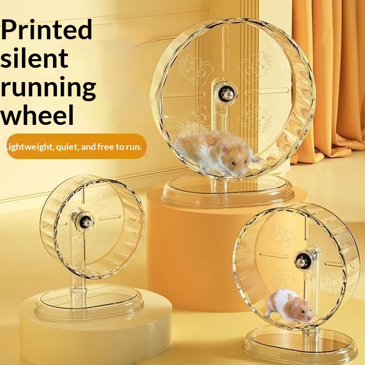 Transparent Silent Hamster Running Wheel (15cm/18cm/21cm/24cm)