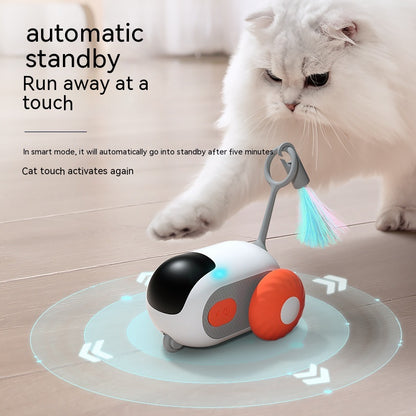 Interactive Remote Control Rolling Cat Toy Car