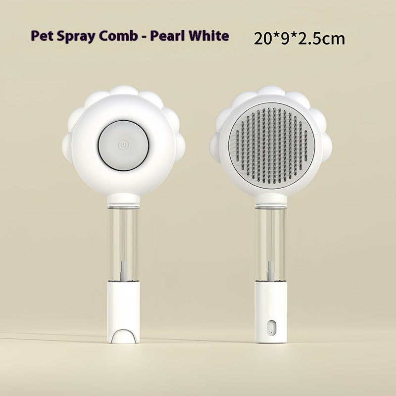 2-in-1 Self-Cleaning Spray Grooming Brush for Cats & Dogs