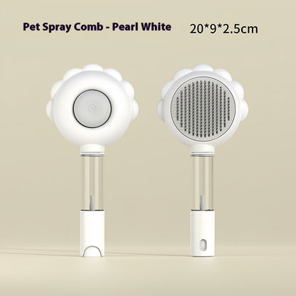 2-in-1 Self-Cleaning Spray Grooming Brush for Cats & Dogs