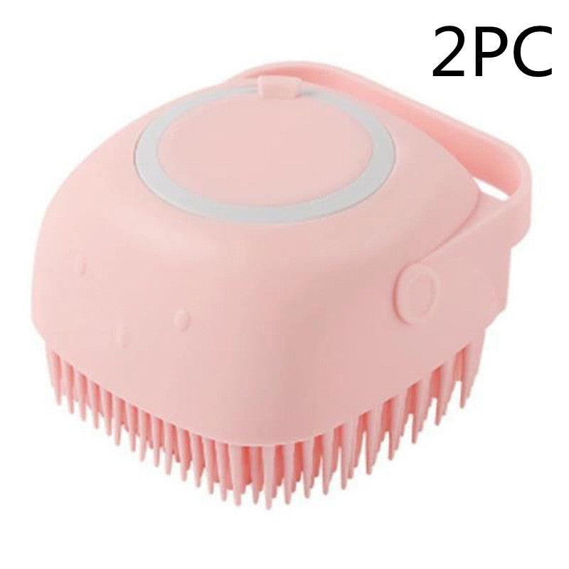 Silicone Pet Bath Massage Glove Brush