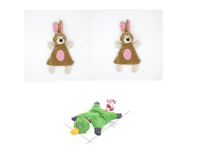 Corduroy Donkey Squeaky Chew Toy for Dogs