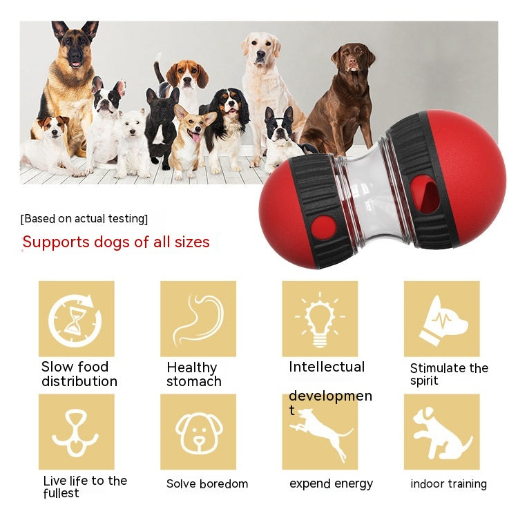 Interactive Treat-Dispensing Dog Puzzle Tumbler Toy