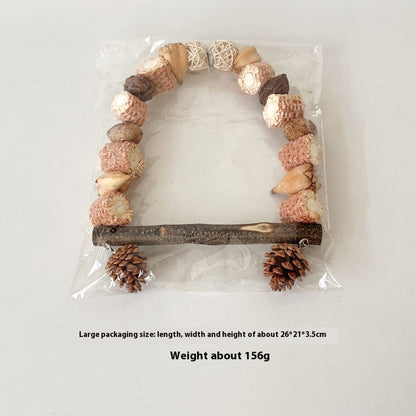 Natural Log Perch Arch for Birds