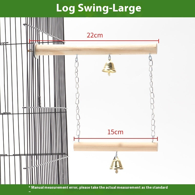 Double Perch Swing for Birds