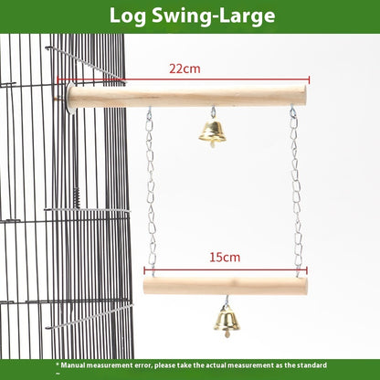Double Perch Swing for Birds