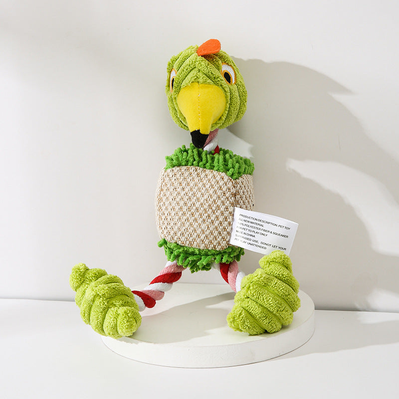 Corduroy Donkey Squeaky Chew Toy for Dogs