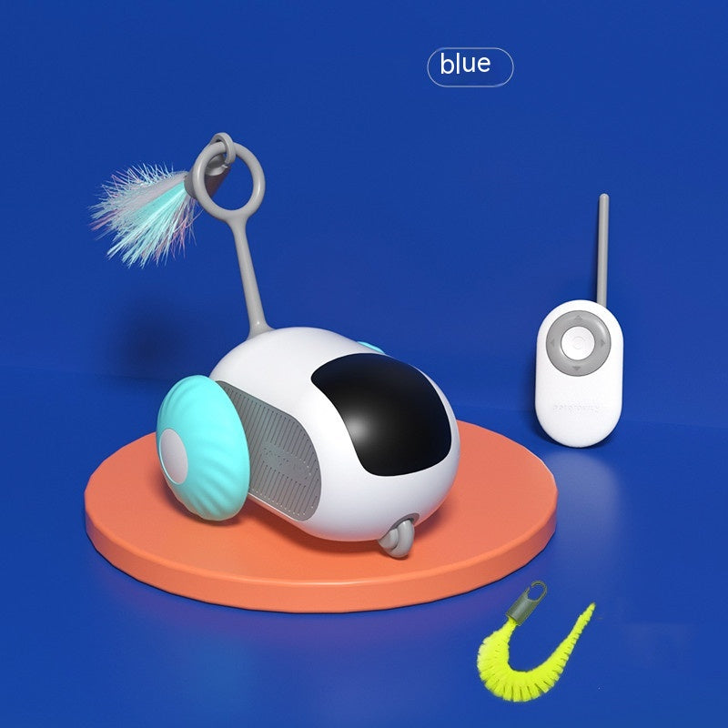 Interactive Remote Control Rolling Cat Toy Car