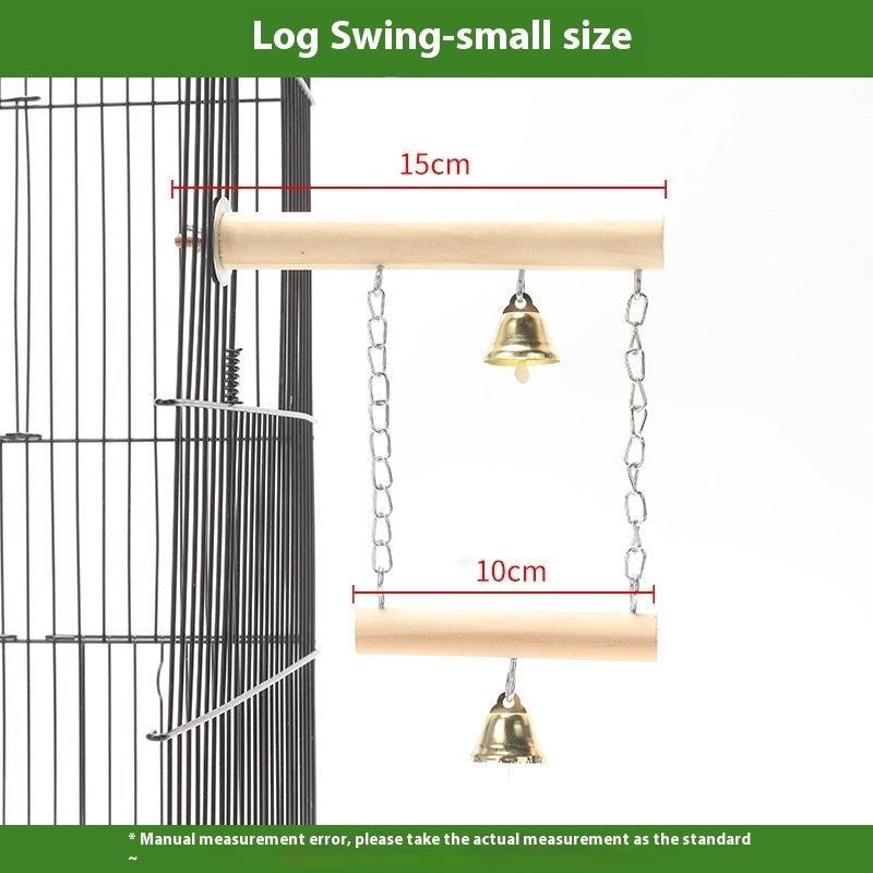 Double Perch Swing for Birds