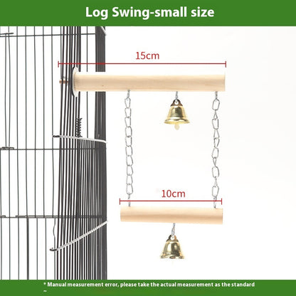 Double Perch Swing for Birds
