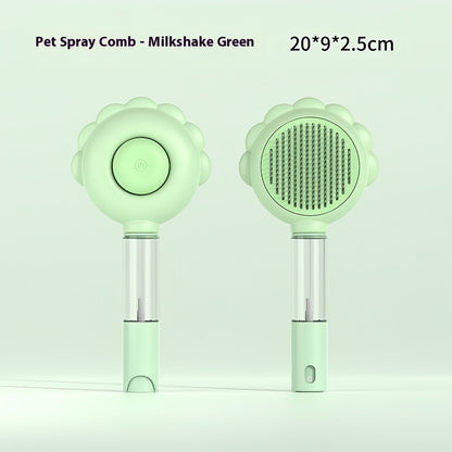 2-in-1 Self-Cleaning Spray Grooming Brush for Cats & Dogs