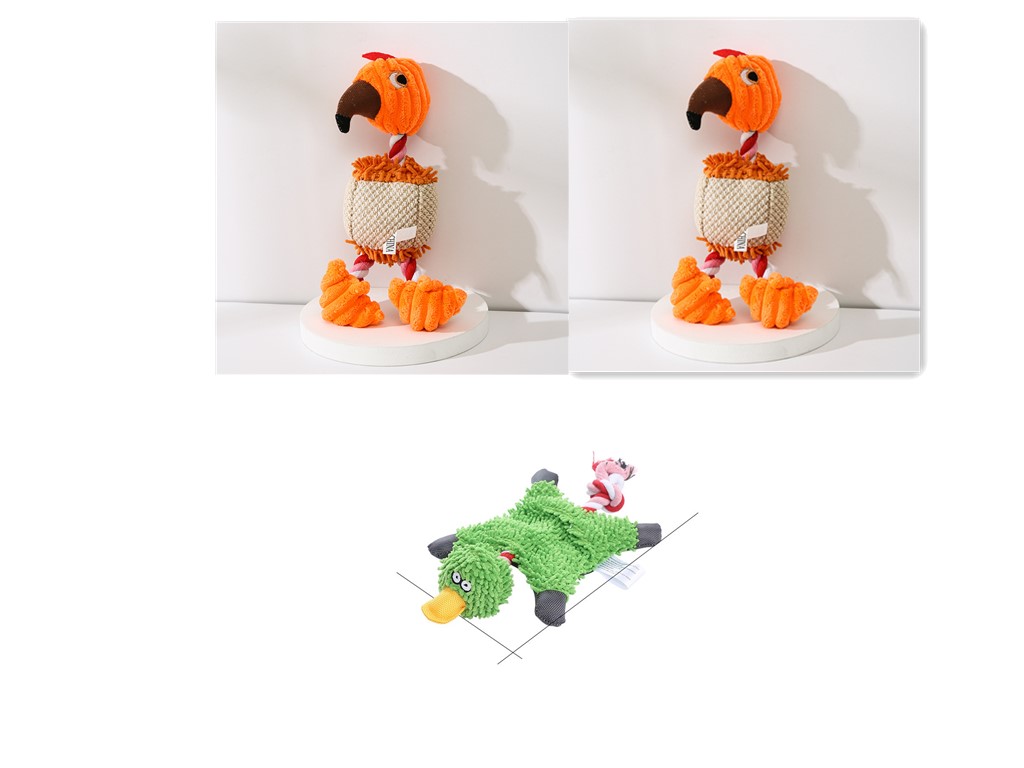 Corduroy Donkey Squeaky Chew Toy for Dogs