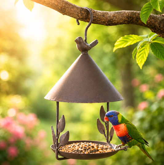 Iron Canopy Bird Feeder