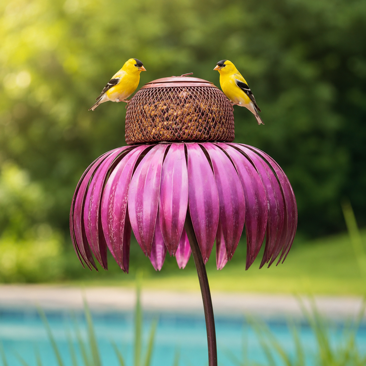 Garden Petal Shape Bird Feeder