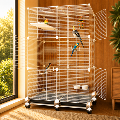 Luxury Double-Storey Parrot Villa Cage