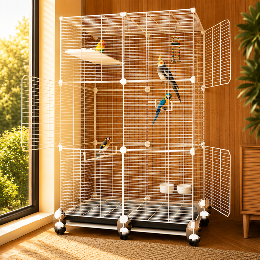 Luxury Double-Storey Parrot Villa Cage