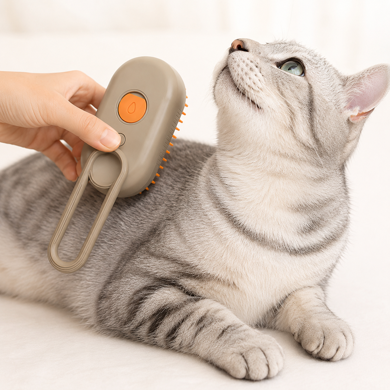 3-in-1 Steam Pet Grooming Brush for Cats and Dogs