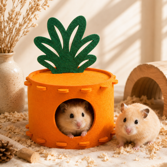 Felt Cartoon Hamster Nest & Cottage Shelter