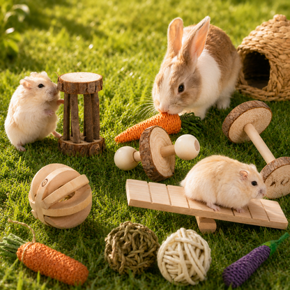 Small Pet Chew & Play Toy Set