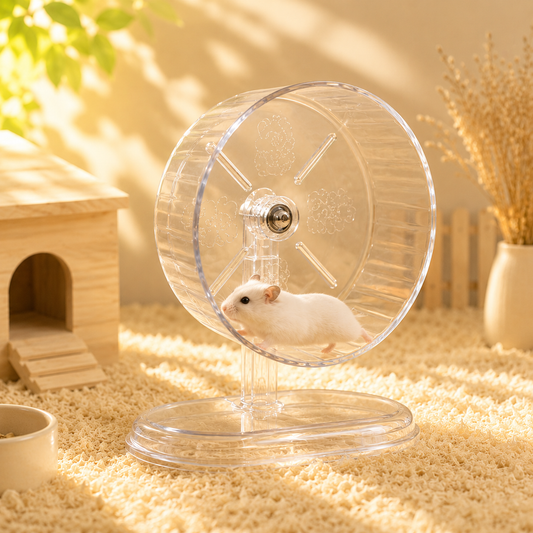 Transparent Silent Hamster Running Wheel (15cm/18cm/21cm/24cm)