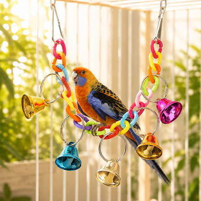 Colourful Swing & Biting Toys for Birds