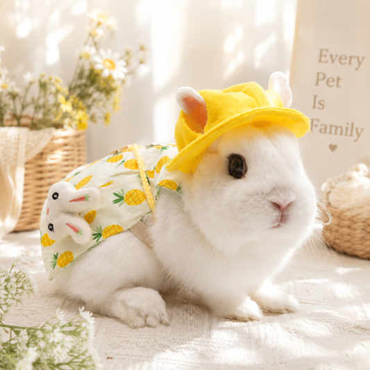 Cottagecore Lop-Eared Bunny Outfit Set