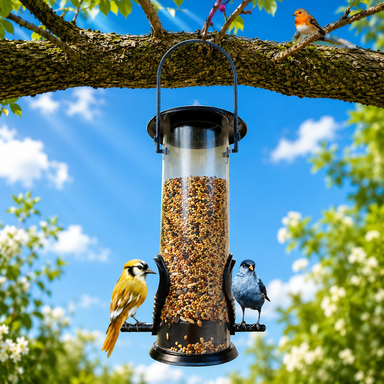 Hanging Garden Bird Feeder Station