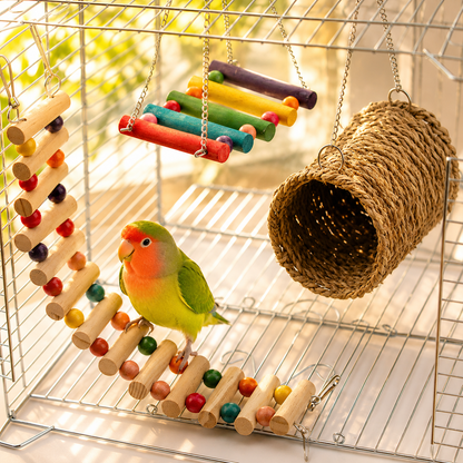 3-Piece Natural Rope Climbing & Hideout Set