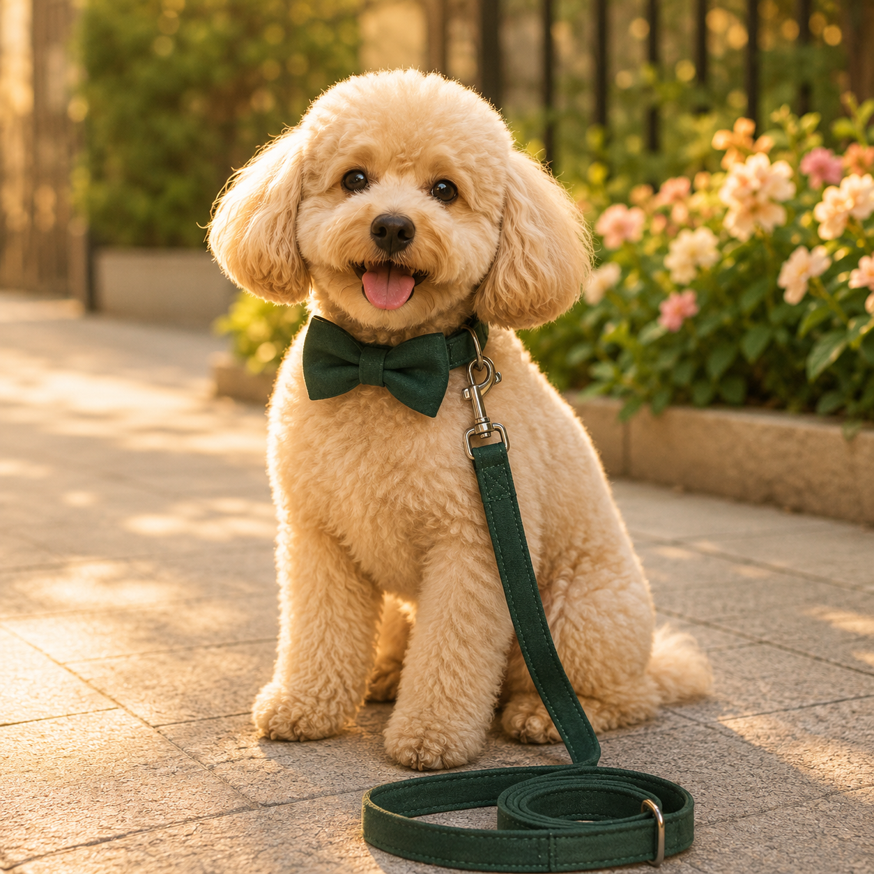 Pet Bow Collar & Leash Set