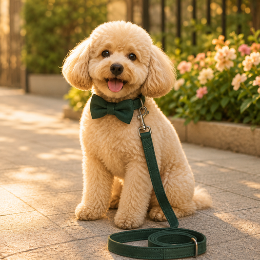 Pet Bow Collar & Leash Set
