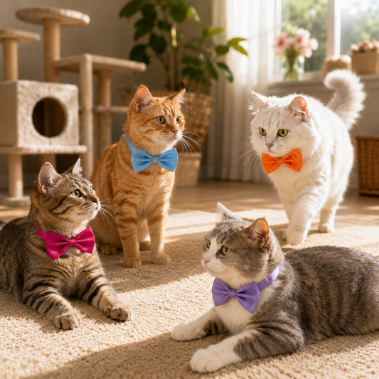 Adjustable Pet Bow Tie Collar for Dogs & Cats