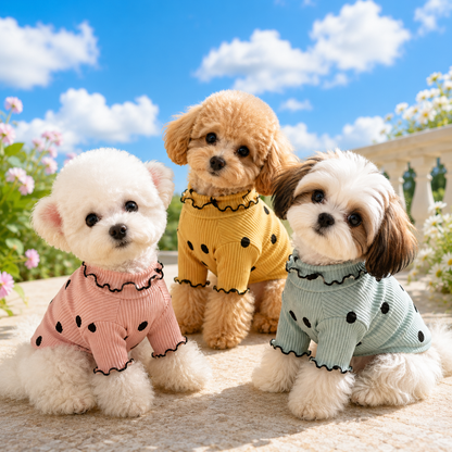 Soft Ribbed Turtleneck Dog Sweater