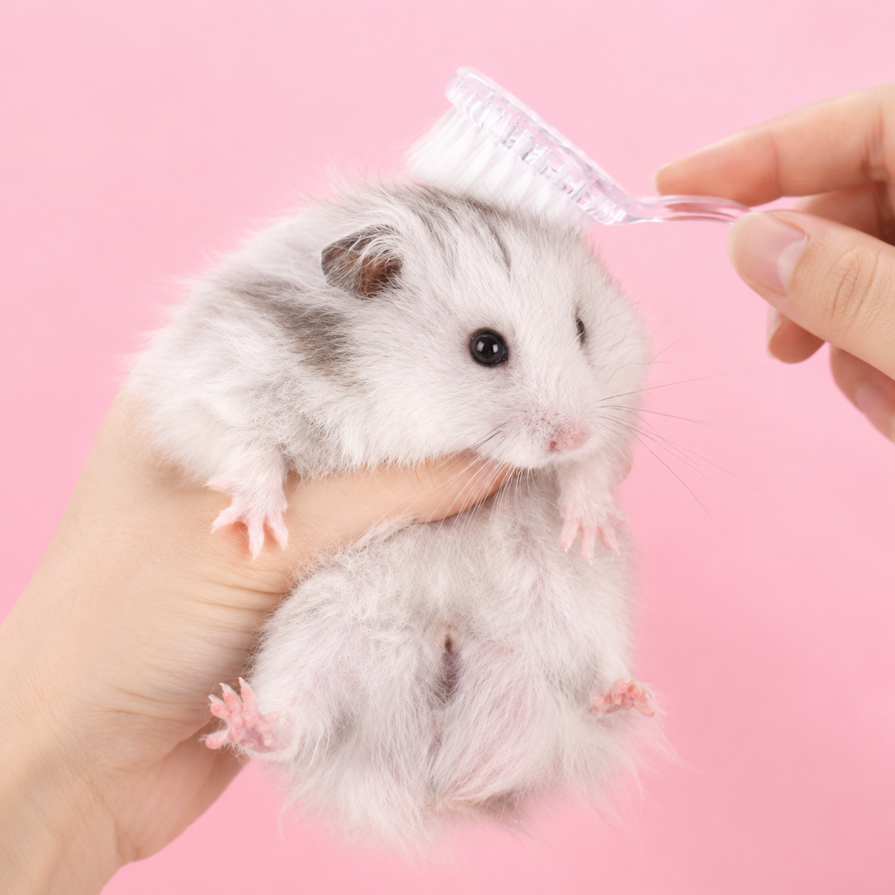 Soft Bristle Grooming & Cleaning Brush for Hamsters