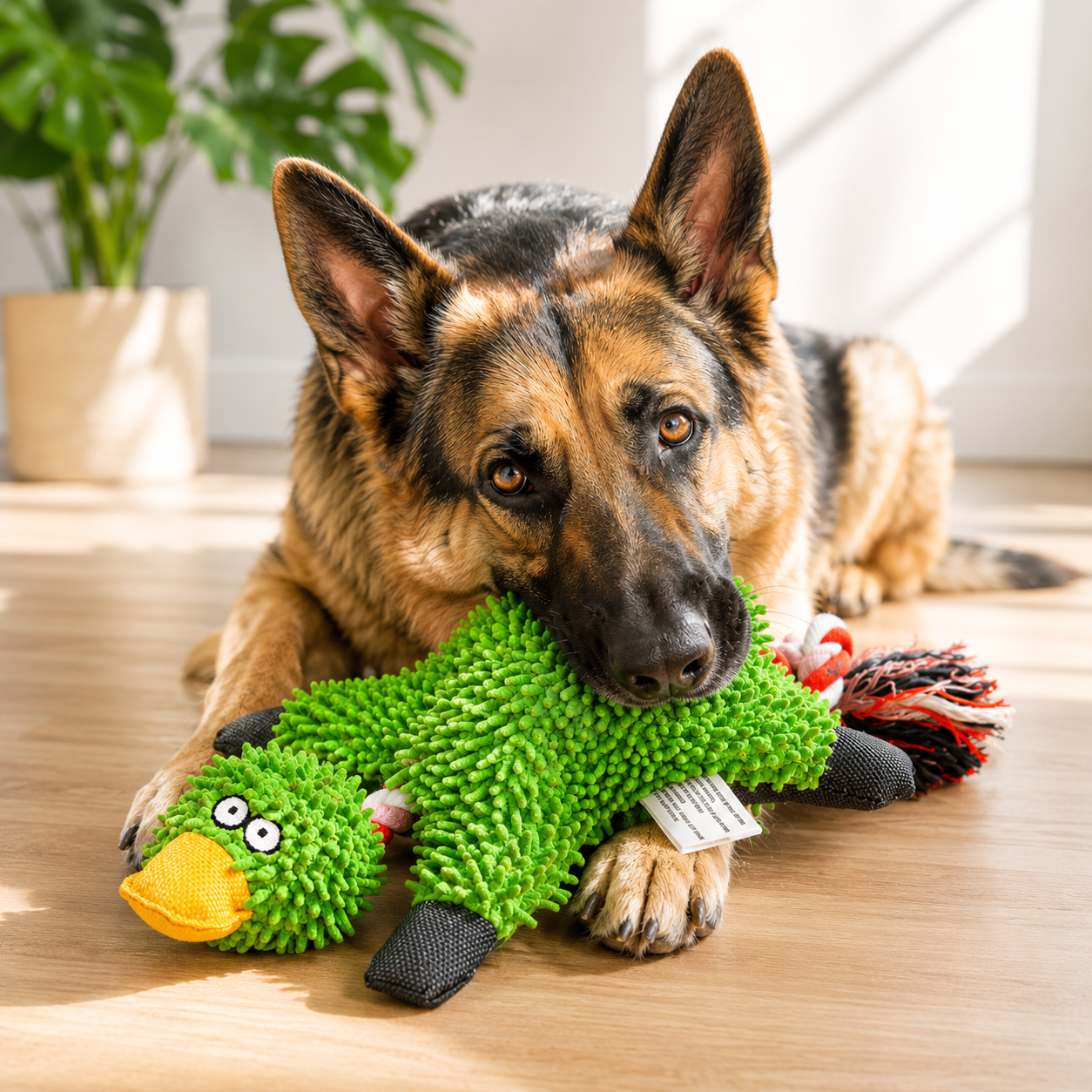 Mop Plush Crocodile Sound Toy for Dogs