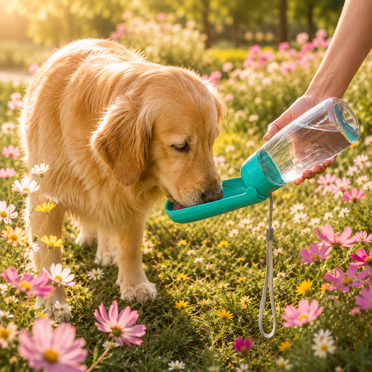 Portable Foldable Dog Water Bottle